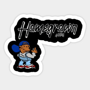 Homegrown Dog Graffiti Sticker